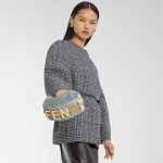 FENDI igraphy Mini Matcha green FF jacquard velvet mini-bag - Image 4